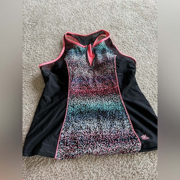 Women’s size XL Zero Xposur swim top with zippered front and sewn in pads - Picture 1 of 6